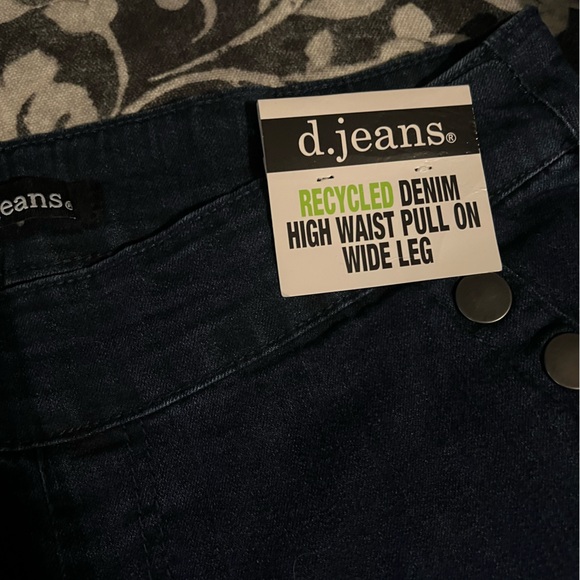 NWT D.Jeans pull on sailor style wide leg jeans - Picture 5 of 5